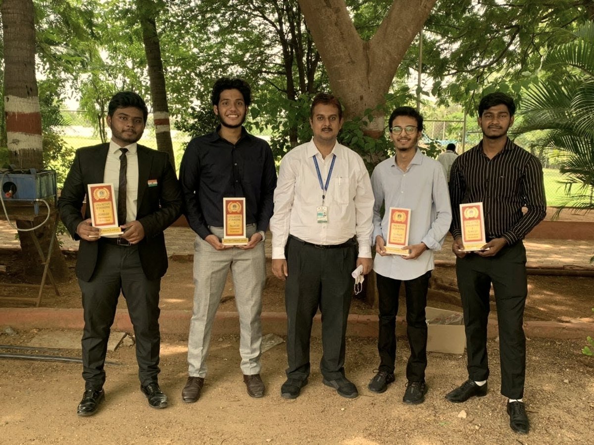 With fellow entrepreneurship awardees
